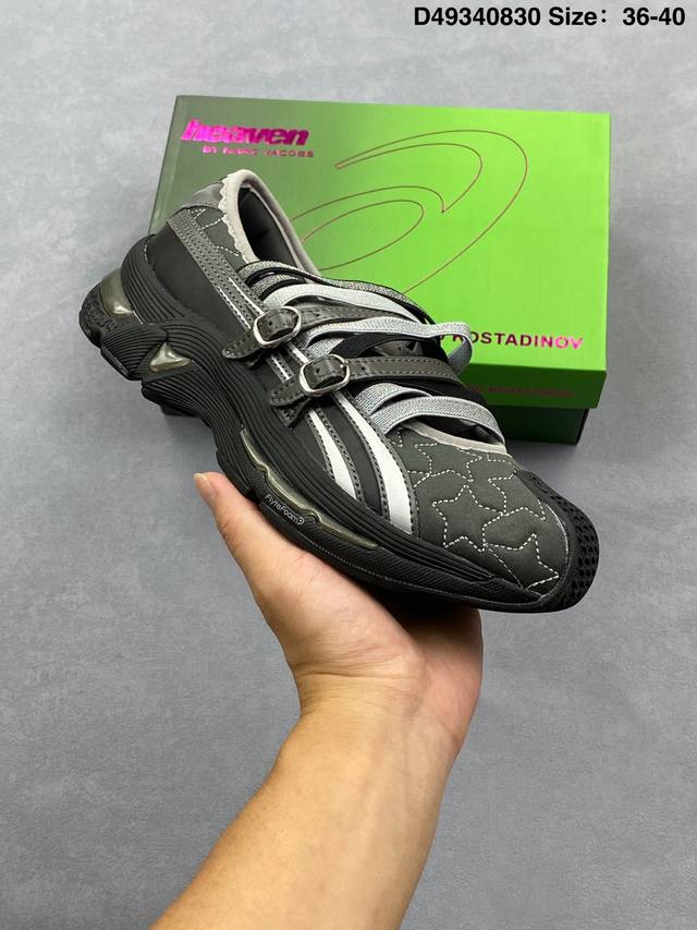 Kiko Kostadinov X Marc Jacobs X Asics Gel-Lokros 三方联名系列 实拍首发 采用星星图案绗缝鞋面设计 闪亮金属感饰