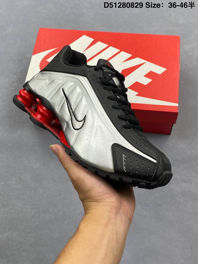 公司级Nike Shox R4 耐克 系列低帮运动休闲运动鞋 官方货号:Ar3565-001 尺码:36 36.5 37.5 38 38.5 39 40 40.