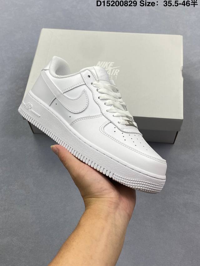 Nike Air Force 1 Low’07 空军一号低帮休闲板鞋 定制皮料 原楦原纸板 纯正空军版型 内置全掌气垫 货号：男 Cw2288-114 女 Dd