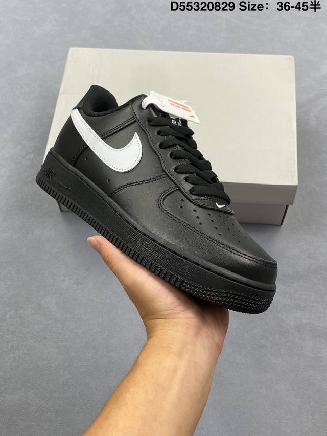 新款 Af1耐克 Nike Air Force 1 ‘07 Low 空军一号 气垫厚底增高百搭运动板鞋 原楦头原纸板 小白鞋 打造纯正空军版型，专注外贸渠道 全