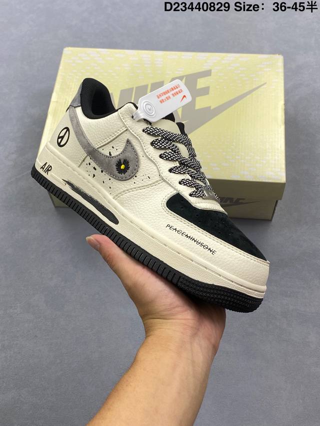 公司级 新款 Af1耐克 Nike Air Force 1 ‘07 Low 空军一号 气垫厚底增高百搭运动板鞋 原楦头原纸板 小白鞋 打造纯正空军版型，专注外贸
