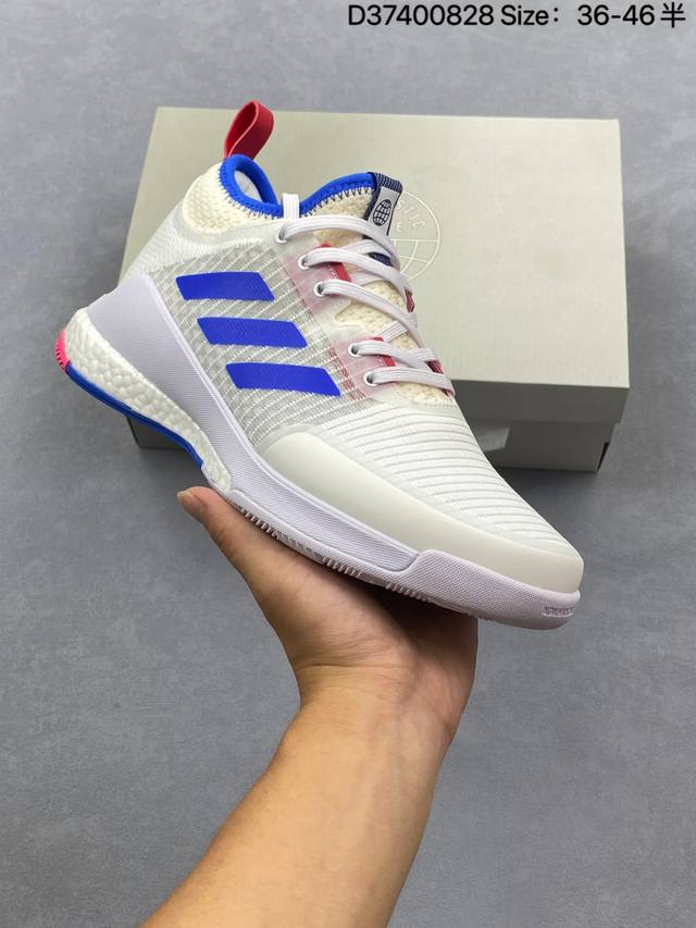 新品公司级 Adidas 阿迪达斯正品Crazyflight Mid 男女士高帮训练鞋 舒适 减震防滑耐磨 低帮 训练鞋 经典耐磨轻质防滑舒适运动鞋中国女排同款