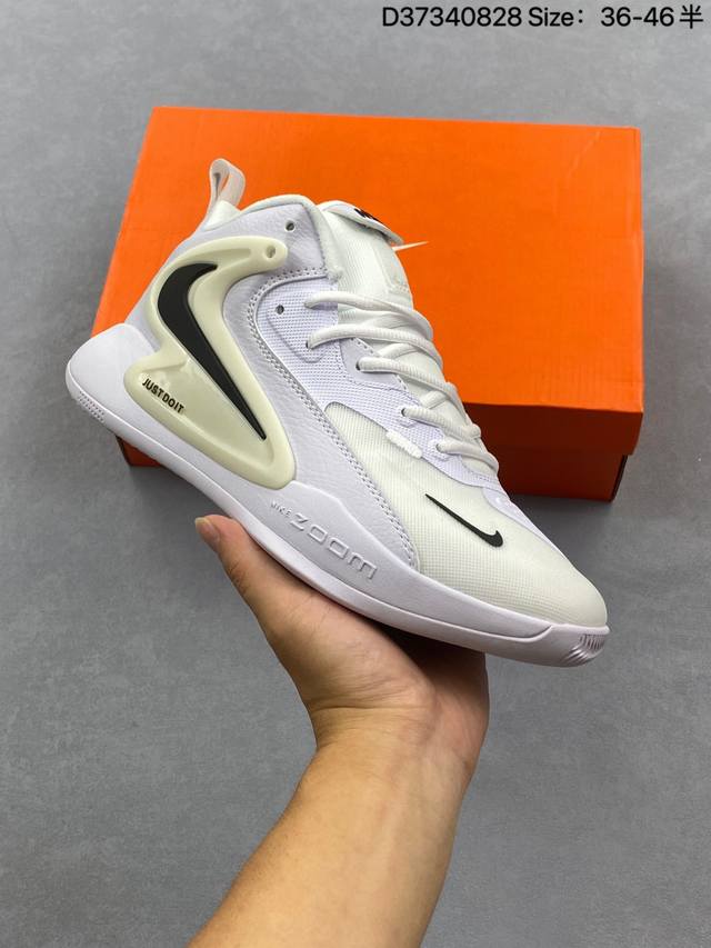 新品公司级 Nike耐克排球鞋 Zoom Hyperset 2 Se Electric巴黎奥运配色实战篮球鞋Fv3687 综合训练羽毛球网球耐克专业排球鞋舒适柔