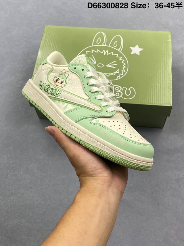 Aj1倒勾Travis Scott X Air Jordan 1 ” Reverse Mocha “ Aj1乔1 Ts 闪电 联名倒钩 低帮文化篮球鞋 货号:D