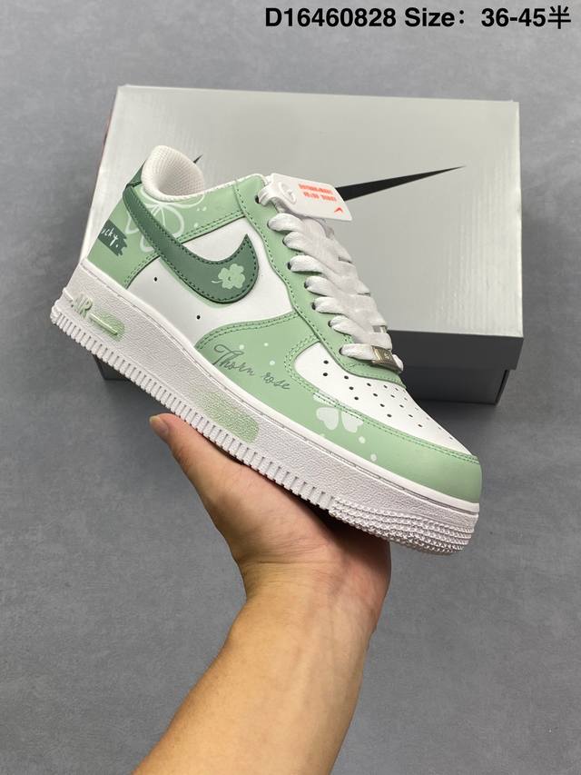 Nike Air Force 1‘07 原楦头原纸板 打造纯正低帮空军版型 专注外贸渠道 全掌内置蜂窝气垫 原盒配件 原厂中底钢印、拉帮完美 官方货号:Zh03