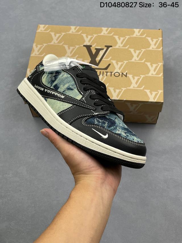 Travis Scott X Air Jordan 1 Low X Labubu Air Jordan 1 Low 反转黑白拉布布倒钩 纯原版本 全鞋采用原装头