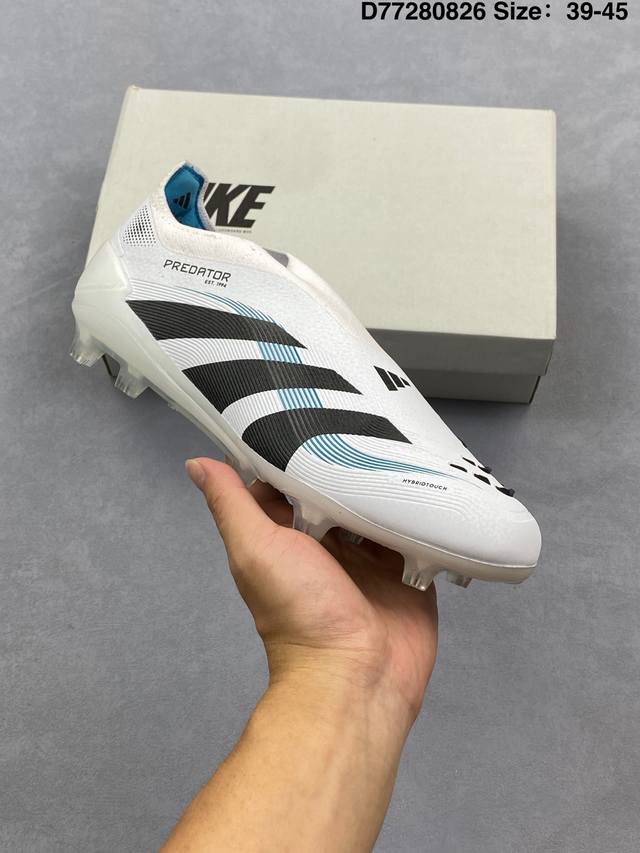 新品公司级 阿迪达斯 Adidas Predator League Ft 舒适 Mg 胶质短钉 Fg 胶质长钉 防滑耐磨 足球鞋 男款 梅西C罗足球鞋男Tf碎钉