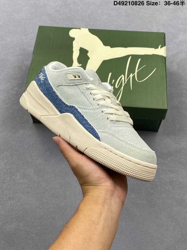耐克 Nike 乔丹 Jordan Flight Court 时尚休闲 防滑耐磨 低帮运动鞋 复古篮球鞋 男女同款 Jordan 新鞋型 又来了！新配色曝光！滑