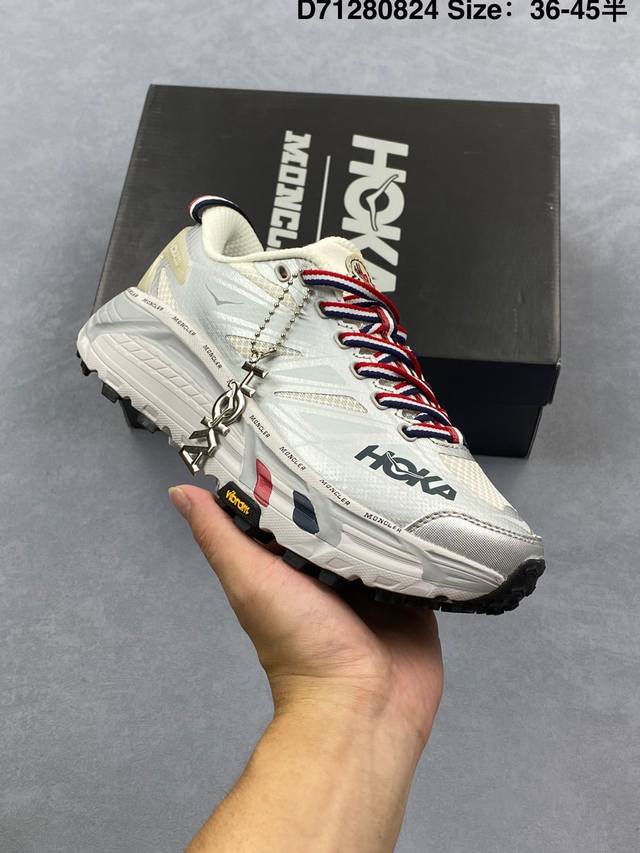 K Hoka Mafate Speed 2 超轻厚底轻量山地跑步鞋 原装轻量化材料Fresh Foam 超轻量中底全部用料过3C认证滚动平衡科技减少33%能量消