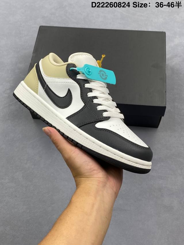 耐克 乔丹Air Jordan 1 Low Aj1 乔1 乔丹1代Aj1 低帮复古文化休闲运动篮球鞋。该鞋款从 1985 年元年款汲取设计灵感，焕新演绎简约经典
