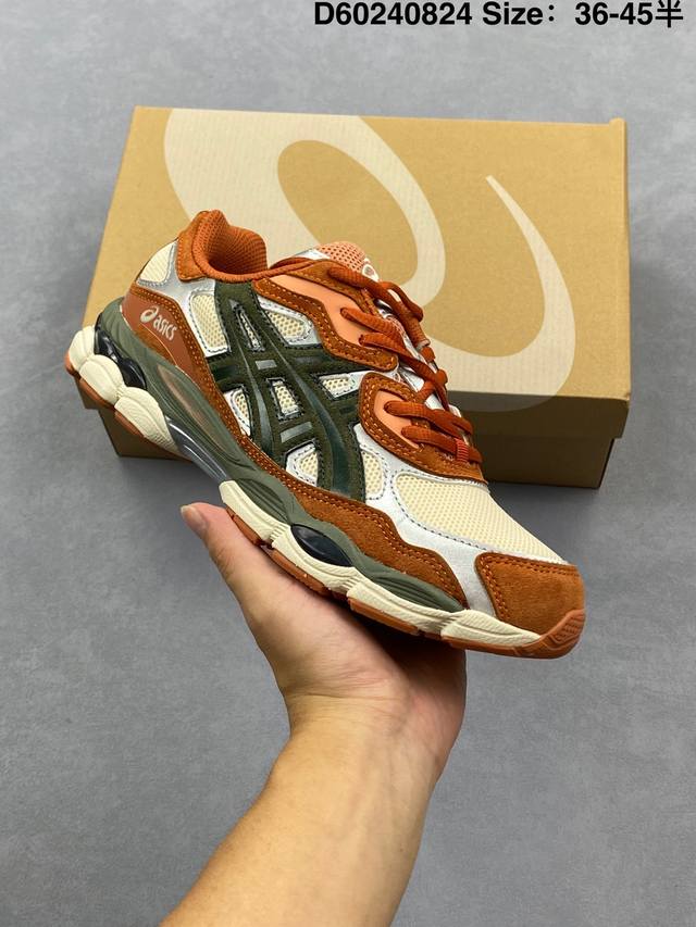 Asics Gel-Nyc 亚瑟士 透气网眼鞋面 配合部分合成革材质 采用全新Ahar+橡胶材质 更加耐磨 货号: 1A789-250 尺码:36 37 37.