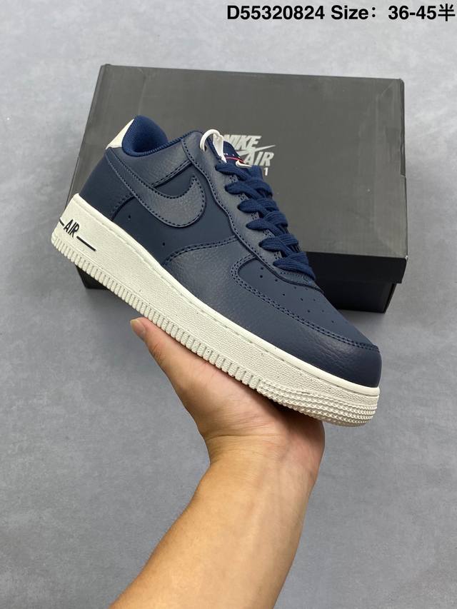 耐克Nike Air Force 1 Low 空军一号低帮百搭休闲运动板鞋。柔软、弹性十足的缓震性能和出色的中底设计，横跨复古与现代的外型结合，造就出风靡全球三