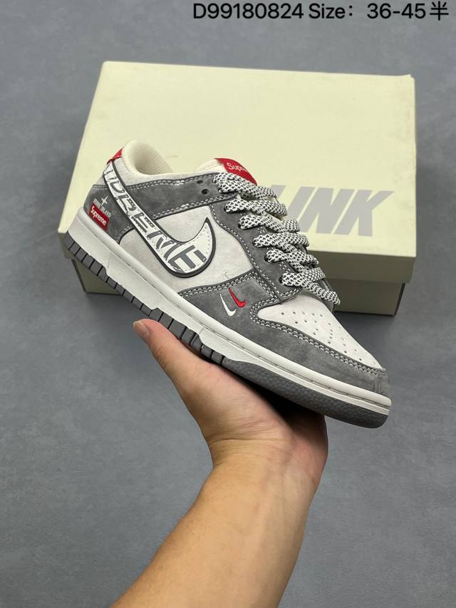 耐克Nike Dunk Low 扣篮系列 复古低帮休闲运动滑板板鞋 采用脚感柔软舒适Zoomair气垫 有效吸收滑板等极限运动在落地时带来的冲击力 为街头运动者