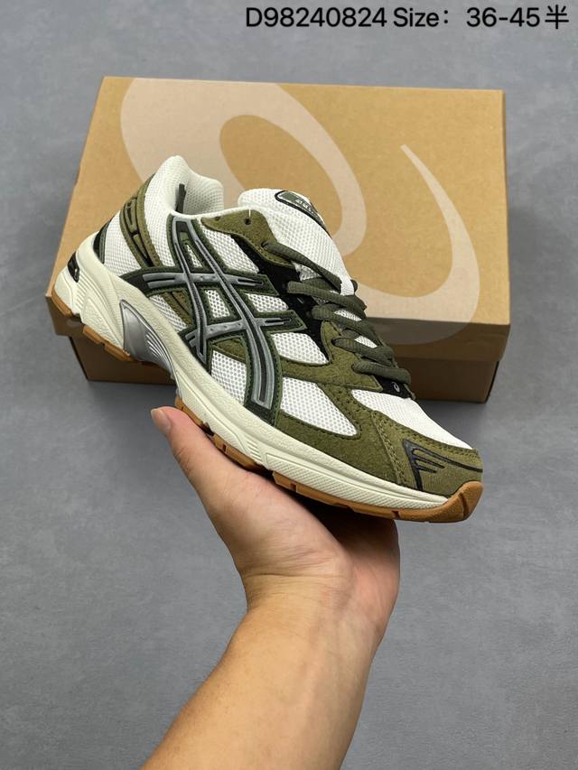Asics 亚瑟士 男女鞋，采用环保纤维革组合网眼布鞋面材质，中底搭载Speva轻质柔软材料嵌入Gel胶缓震,外置耐磨橡胶外底复古极简主义,日本专业跑鞋品牌-亚