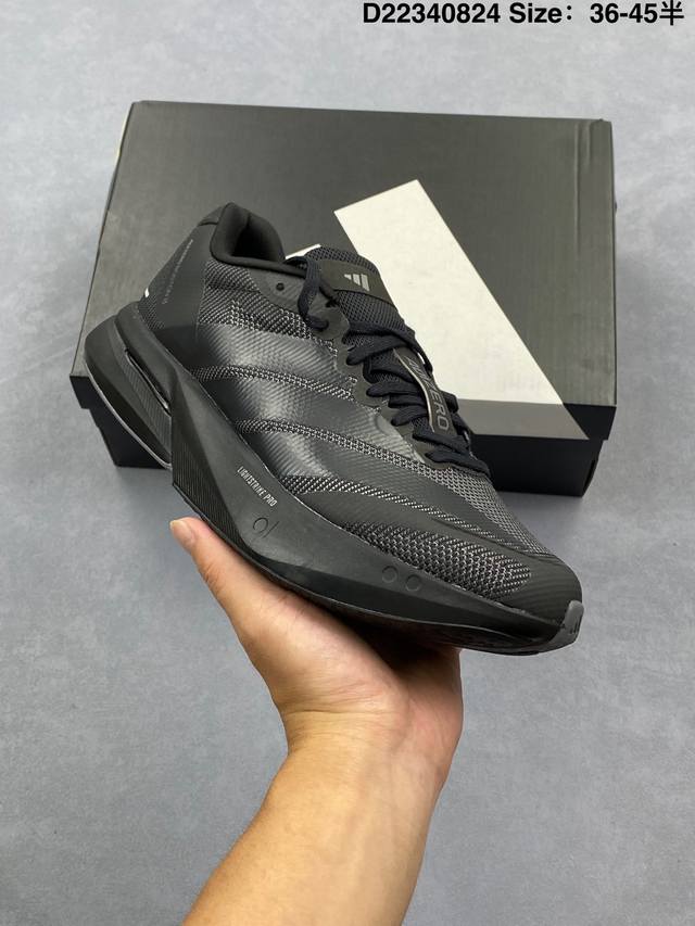 公司级Adidas Adizero Boston 13 阿迪达斯 透气网眼竞速跑鞋Boost 缓震底 运动鞋 后跟加厚 呵护脚后跟 立体保护软绵鞋口 轻松穿脱不