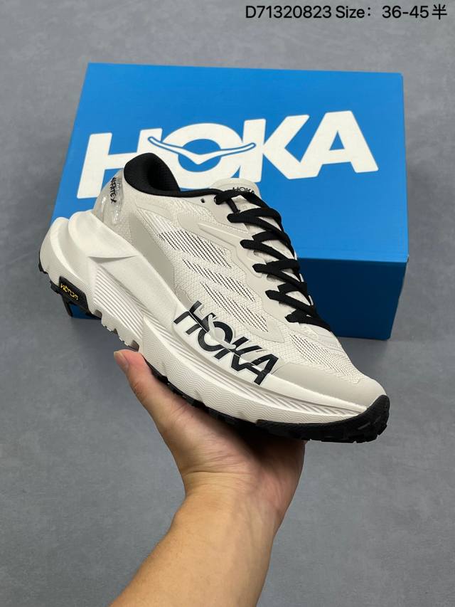 K Hoka Mafate X 超轻厚底轻量山地跑步鞋 原装轻量化材料Fresh Foam 超轻量中底全部用料过3C认证滚动平衡科技减少33%能量消耗 货号：1