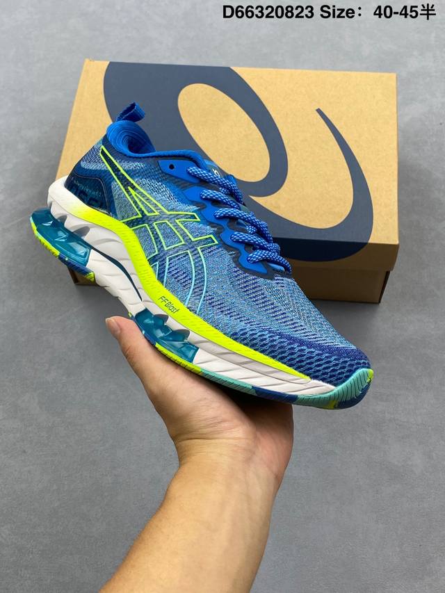 公司级Asics Gel-Kinsei Blast 运动 织物减震防滑耐磨透气低帮 休闲跑步鞋 货号:1011B332-300 尺码:40.5 41.5 42