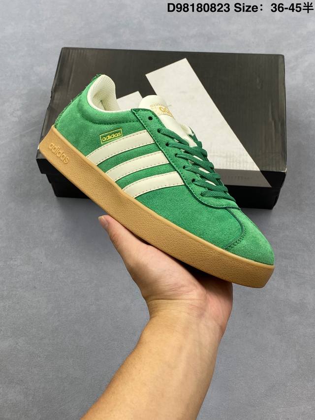 真标Adidas Vl Court 2.0 阿迪达斯 百搭单品 绒面麂皮防滑耐磨轻便低帮板鞋 货号:Jh5077 尺码:36 36.5 37 38 38.5 3