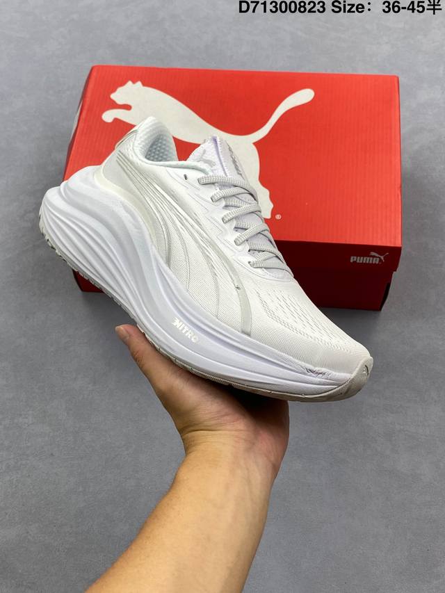 彪马Puma Magmax Nitro减震耐磨舒适马拉松 中长跑跑鞋 货号：310088 编码：D71300823 尺码：看图所示