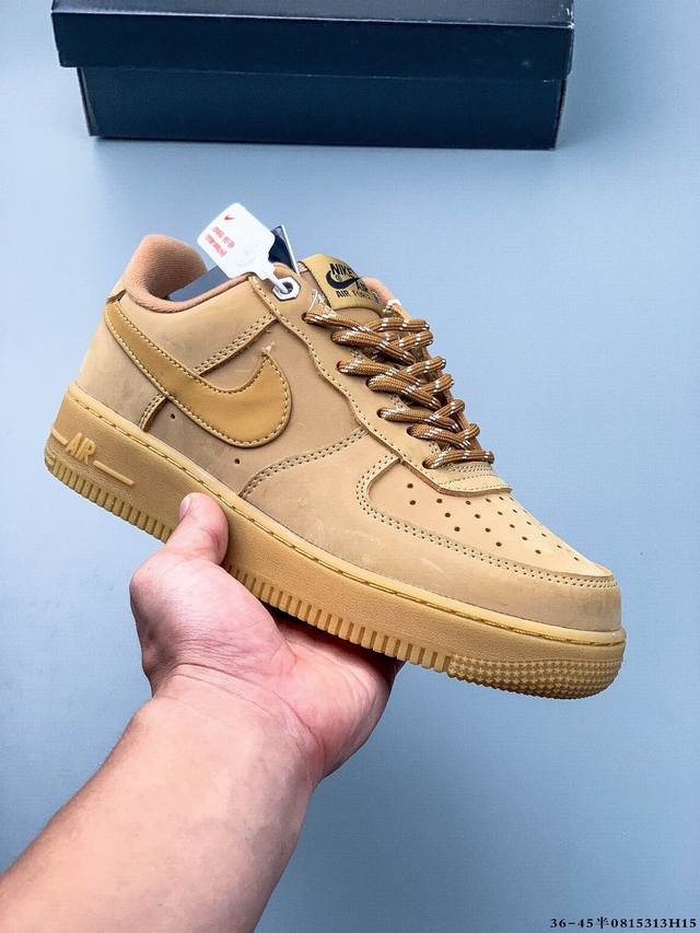 二层真标！耐克Nike Air Force 1 Low 空军一号低帮经典百搭休闲板鞋 0815313H15