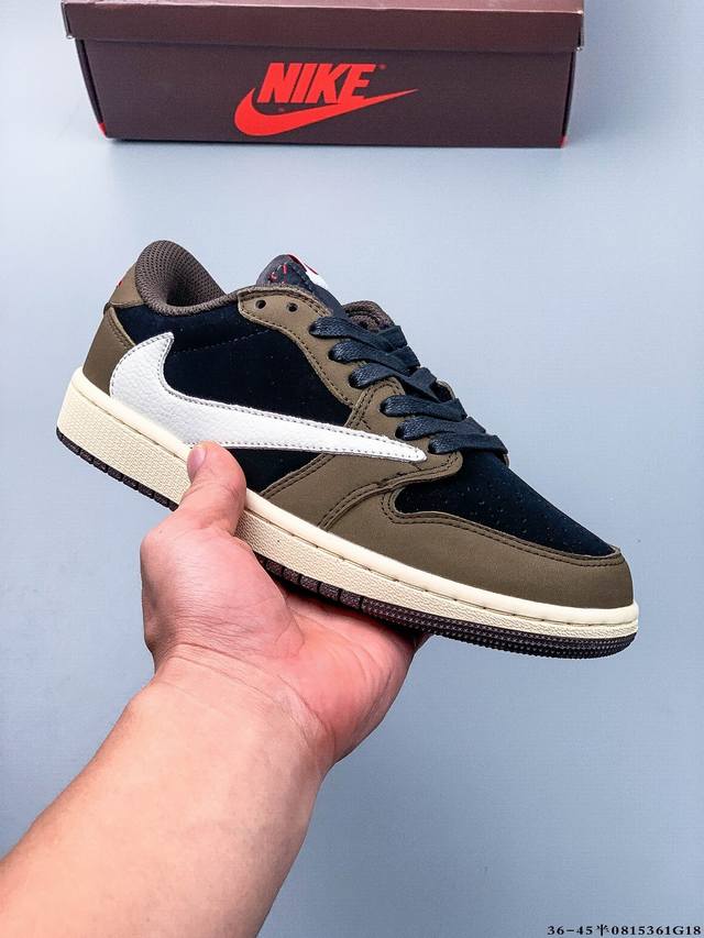 公司级头层！耐克Nike Air Jordan 1 Low Aj1乔1 倒勾低帮潮流缓运动休闲板鞋。Aj1 低帮拼接 完美版型真头层牛皮# 内置缓震气垫 原鞋开