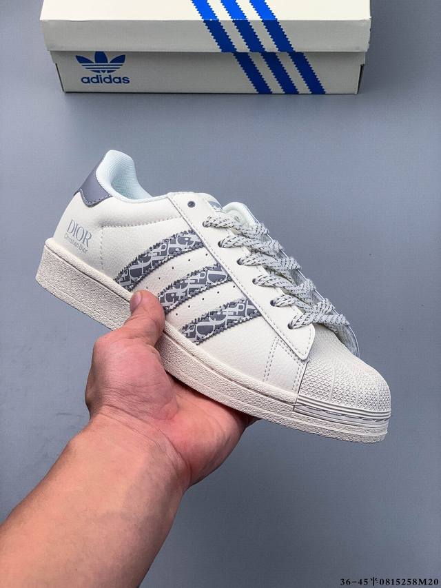 公司级！阿迪达斯Adidas Superstar 贝壳头经典百搭休闲板鞋 0815258M20