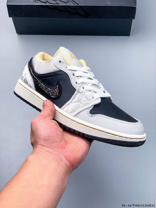 二层真标！耐克Nike Air Jordan Low 1 乔1低帮经典休闲鞋 0815 H22