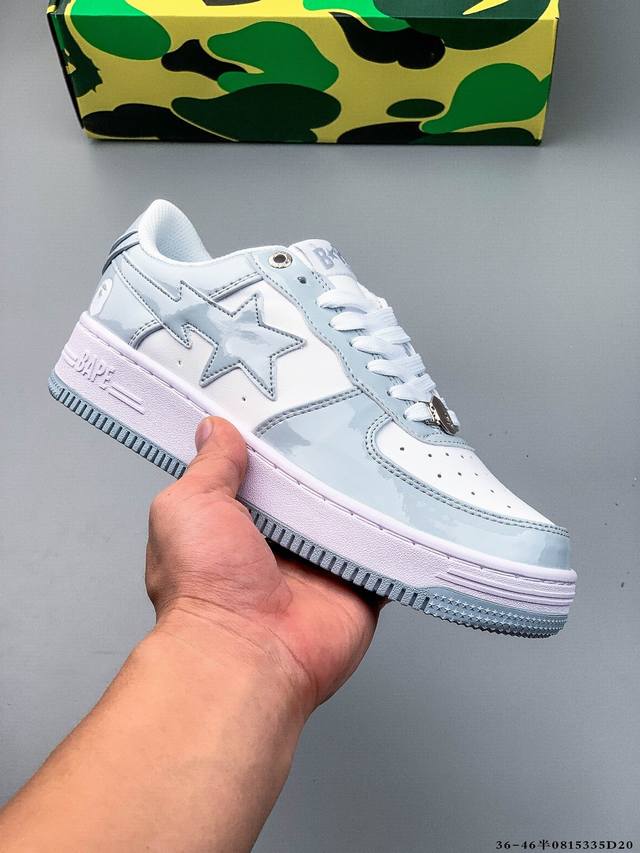 空军 Bape 潮流教父Nigo品牌 王源同款 Bape Sta “Tokyo”经典百搭休闲运动板鞋 经典猿人头设计 纯正版型 海玻璃鞋垫 内置全掌气垫 全套顶
