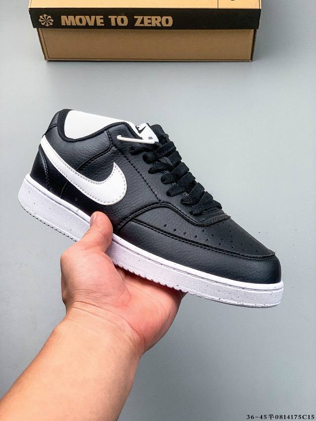 耐克 Nike Court Vision Low 皮面百搭休闲板鞋 0814175C15