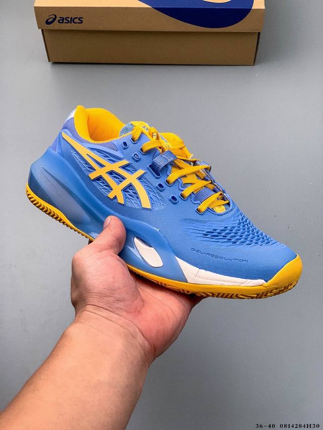亚瑟士Asics Gel-Resolution X 亚瑟士运动休闲透气专业跑鞋 轻量舒适透气材质 全滴塑鞋面中底3D可视Gel缓震胶效果 升级Flytefoam