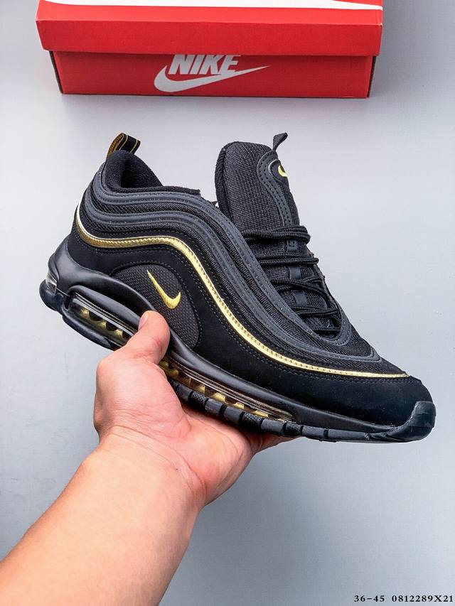耐克Nike Air Max 97 子弹系列全掌气垫经典运动休闲跑步鞋 0812289X21