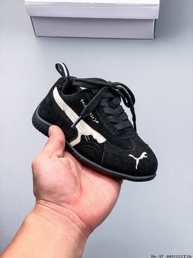 Puma Speedcat The Open Yy彪马 防滑耐磨时尚运动休闲鞋小童鞋 支持侧踏时的踏步工作 即使在健身房等使用环境中也能确保透气性 像吸盘一样的