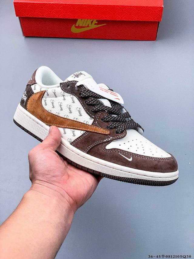 公司级头层！耐克Nike Air Jordan 1 Low Aj1乔1 低帮潮流缓运动休闲板鞋。Aj1 低帮拼接 完美版型真头层牛皮# 内置缓震气垫 原鞋开模