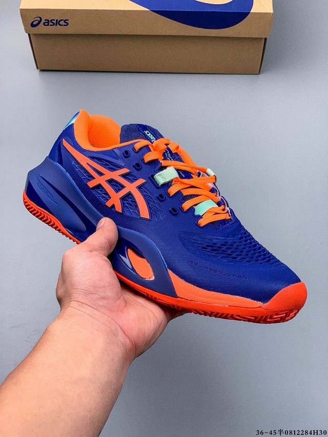 亚瑟士Asics Gel-Resolution X 亚瑟士运动休闲透气专业跑鞋 轻量舒适透气材质 全滴塑鞋面中底3D可视Gel缓震胶效果 升级Flytefoam