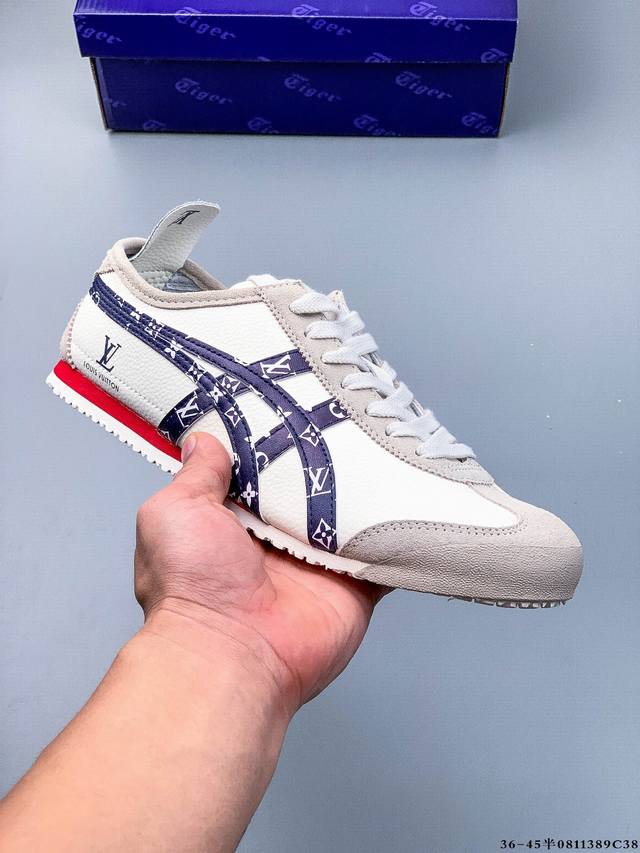 Asics Onitsuka Tiger 鬼冢虎手工鞋亚瑟士鬼冢虎专柜正品头层小羊皮 产品从款式颜色造型上体现出追求舒适和细节的完美，鞋类更是推崇手工制作的严谨