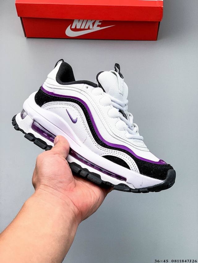 耐克Nike Air Max 97 Futura 全新运动休闲跑步鞋！Futura系列是Nike通过解构重塑，将鞋款重新演绎的一个系列，这次就以Air Max