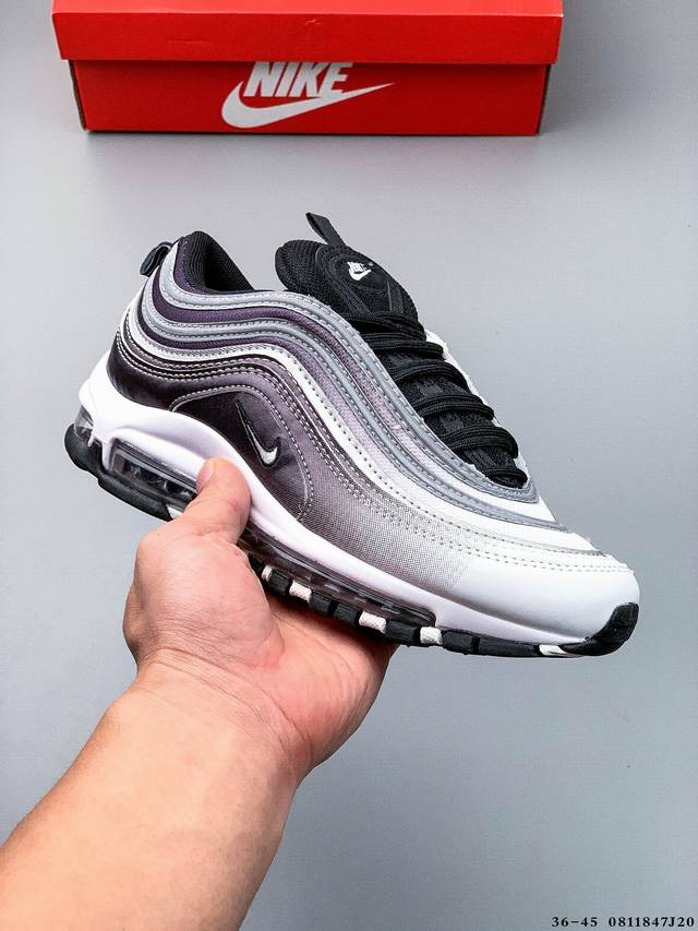 耐克Nike Air Max 97 子弹系列全掌气垫经典运动休闲跑步鞋 0811847J20
