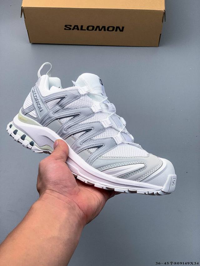 Salomon Xa Pro 3D Adv 萨洛蒙 户外越野跑鞋 鞋面采用Sensifit贴合技术 全方位贴合包裹脚型 鞋跟部鞋底牵引设计 提供强大的抓地性能