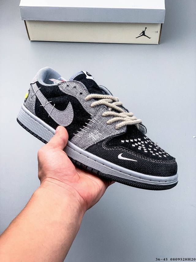 真标半码！耐克Nike Air Jordan Low 1 乔1低帮经典休闲鞋 0809528H20