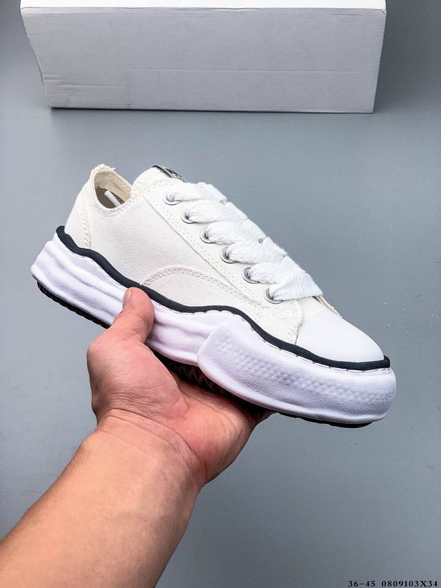 原装级别 三原康裕Mmy Maison Mihara Yasuhiro Original Sole Canvas Low 余文乐挚爱单品 复古溶解风日本概念时装