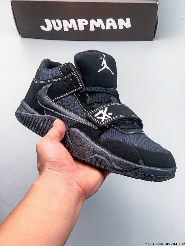 Travis Scott X Jordan Cut The Check 联名倒钩休闲板鞋！原楦原纸板开发 原盒原配 超高清洁度 新鞋型！ 0809284H32