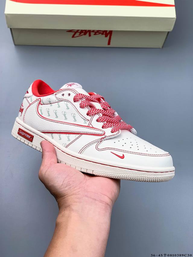 公司级头层！耐克Nike Air Jordan 1 Low Aj1乔1 低帮潮流缓运动休闲板鞋。Aj1 低帮拼接 完美版型真头层牛皮# 内置缓震气垫 原鞋开模