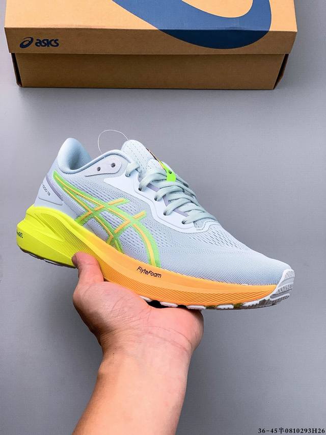 亚瑟士Asics Gt- 0 13 运动休闲跑步鞋 采用网眼鞋面，提供良好的透气性，Flytefoam中底材料，轻量和缓震并举，后跟Gel胶设计，持续提供缓冲足