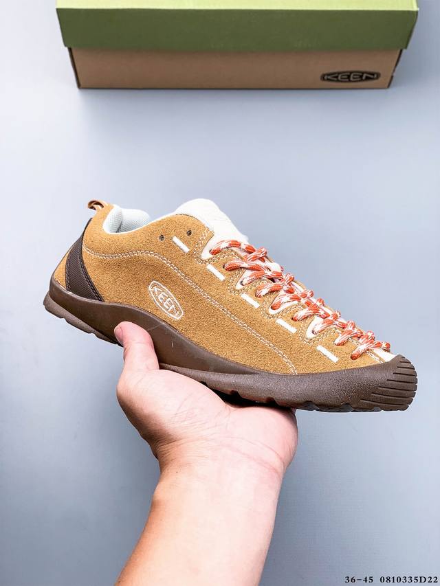 美国人气户外品牌-科恩Keen Jasper Rocks Sp贾斯珀都市系列复古低帮系带户外风露营徒步登山运动训练鞋 原楦型开发纸版#采用固色翻毛皮鞋面材质#内