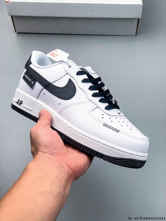 二层真标！耐克Nike Air Force 1 Low 空军一号低帮经典百搭休闲板鞋 0807847J24