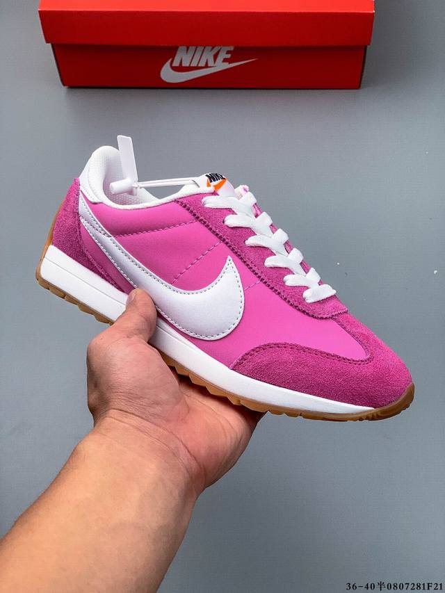 耐克Nike Pacifc 25新款复古百搭运动休闲鞋 Nike Pacific 运动鞋从传统风尚汲取设计灵感，打造新颖低调外观。织物与皮革组合鞋面，巧搭缝制耐