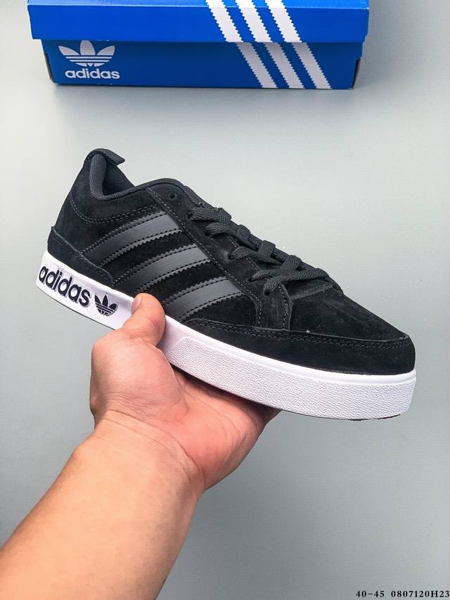 Adidas 阿迪达斯 新款低帮系带运动休闲板鞋 0807 H23