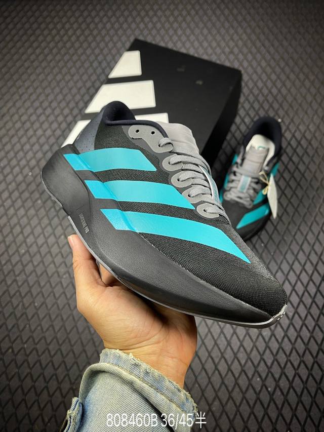 B 公司级Adidas Adizero Evo Sl 舒适百搭防滑耐磨 低帮 休闲跑步鞋 货号:Js4488 尺码:36 36.5 37 38 38.5 39