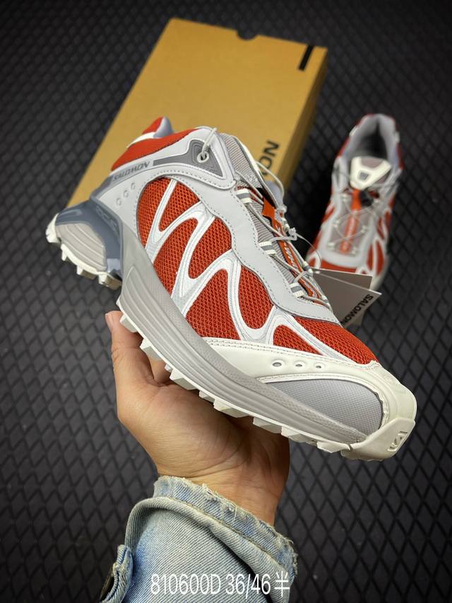 Sandy Liang X Salomon萨洛蒙 Xt-Whisper 舒适复古防滑耐磨 低帮跑步鞋 原版开发 纯原外贸平台特供订单 全套原纸板楦头开发 原厂特
