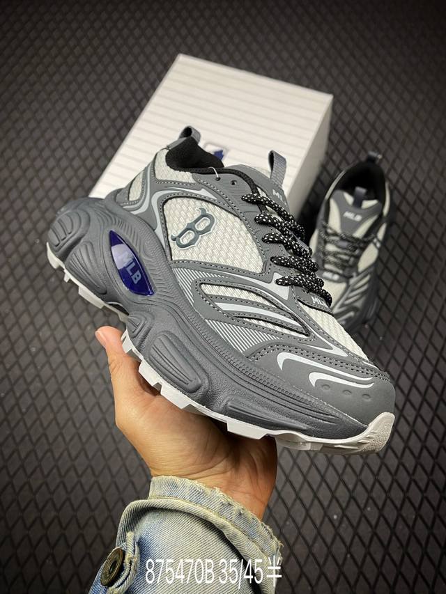 B Ny Mlb Chunky Nb 纽约洋基队 增高厚底休闲跑鞋 3Ashw015N43Grs 尺码：35 36 36.5 37.5 38 38.5 39 4